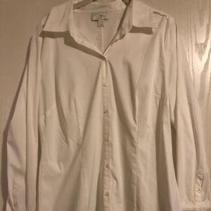 Ann Taylor Loft white button shirt!
